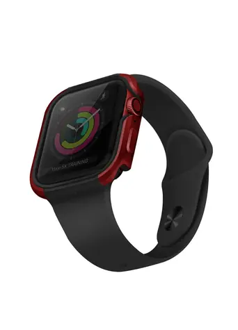 Uniq Valencia pouzdro pro Apple Watch 44mm - CRIMSON (červená)