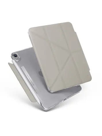 Uniq Camden Antimikrobiální pouzdro pro Apple iPad Mini (2021) - FOSSIL (šedá)