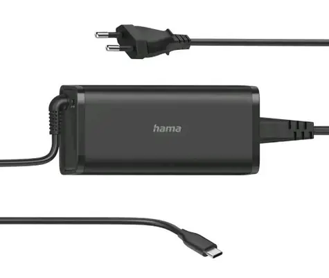 Hama 200007 USB-C napájecí zdroj 0.93m černá / 92W / 5.20V