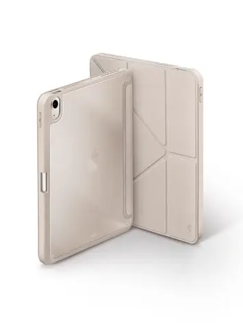 Uniq Moven Antimikrobiální pouzdro pro Apple iPad Air 10.9 (2022/20) - BEIGE (slonovinová)