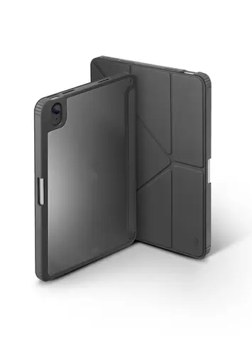 Uniq Moven Antimikrobiální pouzdro pro Apple iPad Mini (2021) - CHARCOAL (šedá)