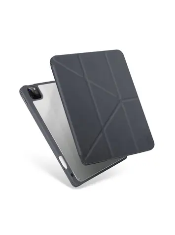 Uniq Moven Antimikrobiální pouzdro pro Apple iPad Pro 12.9 (2021) - CHARCOAL (šedá)
