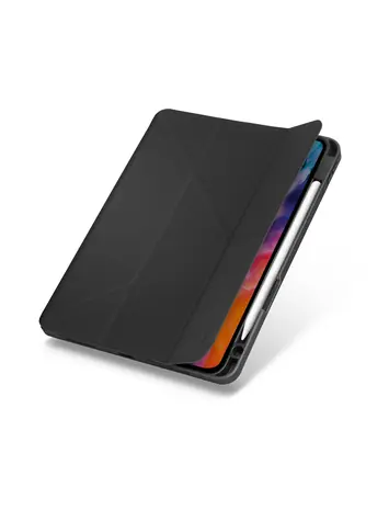 Uniq Transforma Rigor Antibakteriální ochranné pouzdro pro Apple iPad Air 10.9 (2020)  - CHARCOAL (šedá)