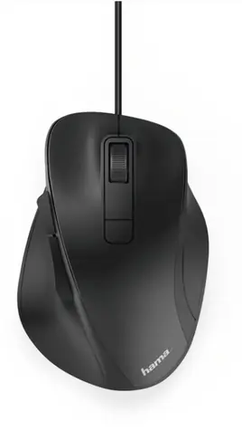 Hama 182612 MC-500 černá / optická myš / pro praváky / 1600dpi / USB / 6 tlačítek / tichá 