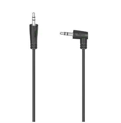 Hama 205285 audio kabel jack - jack 90 st. 0.5 m černá 