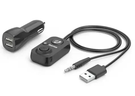 Hama 14167 Bluetooth handsfree sada do vozidla s aux-in černá /  USB napájení