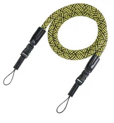 Hama 27213 Braid 120 černo-žlutá / popruh na fotoaparát / 120 cm