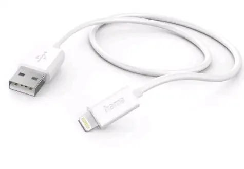 Hama 201579 MFi USB kabel pro Apple USB-A na Lightning 1 m bilá