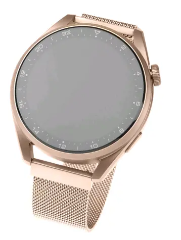 FIXED Mesh Strap Síťovaný nerezový řemínek s Quick Release a šířkou 18mm pro smartwatch růžovo-zlatá