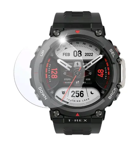 FIXED Ochranné tvrzené sklo pro smartwatch Amazfit T-Rex 2 čirá / 2ks 