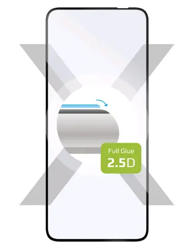 FIXED Ochranné tvrzené sklo Full-Cover pro Motorola Moto Edge 30 Neo černá / lepení přes celý displej
