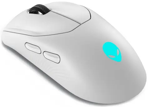DELL Alienware AW720M bílá / Herní bezdrátová optická myš / 26000dpi / 8 tlačítek / RGB / 2.4Ghz / USB