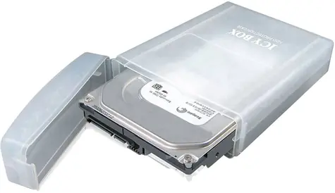 Icy Box IB-AC6025-3 čirá / plastový box na uskladnění 3.5