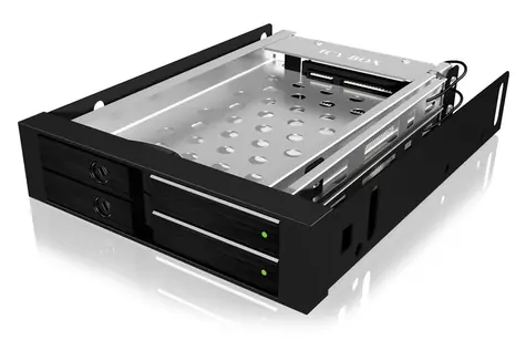 Icy Box IB-2227StS černá / Externí box pro 2x 2.5