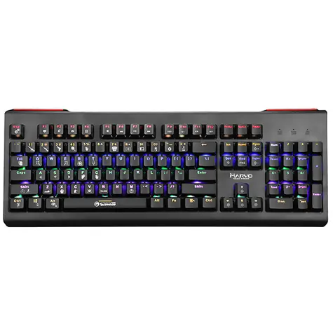 Marvo KG959G (US) černá / Herní klávesnice / USB / černá / 1.6m 