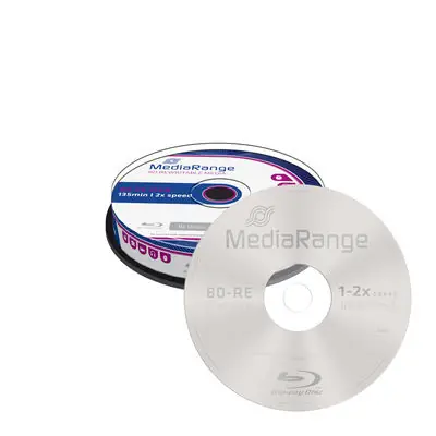 MediaRange MR501 Bluray 25GB 10pcs BD-RE Spindel 2x speed