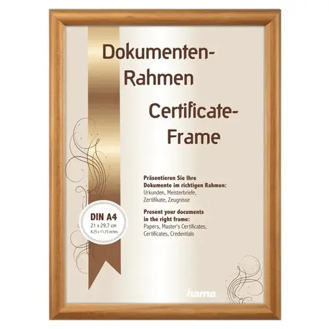 Hama PHOENIX rámeček dřevěný 21x29.7 cm (formát A4) korek
