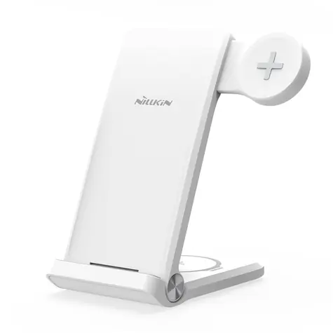 Nillkin PowerTrio 3v1 Bezdrátová Nabíječka pro Samsung Watch bílá