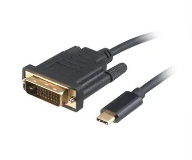 Rozbaleno - Akasa AK-CBCA10-18BK černá / kabel USB-C na DVI / 4K@60Hz / 1.8m / rozbaleno