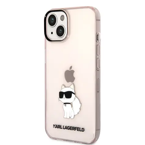 Karl Lagerfeld IML Choupette NFT Zadní Kryt pro Apple iPhone 14 Plus růžová