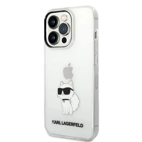 Karl Lagerfeld IML Choupette NFT Zadní Kryt pro Apple iPhone 14 Pro transparentní