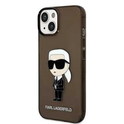 Karl Lagerfeld IML Ikonik NFT Zadní Kryt pro Apple iPhone 14 Plus černá