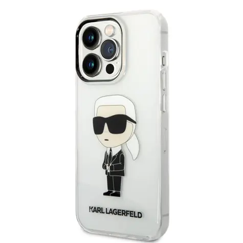 Karl Lagerfeld IML Ikonik NFT Zadní Kryt pro Apple iPhone 14 Pro Max transparentní