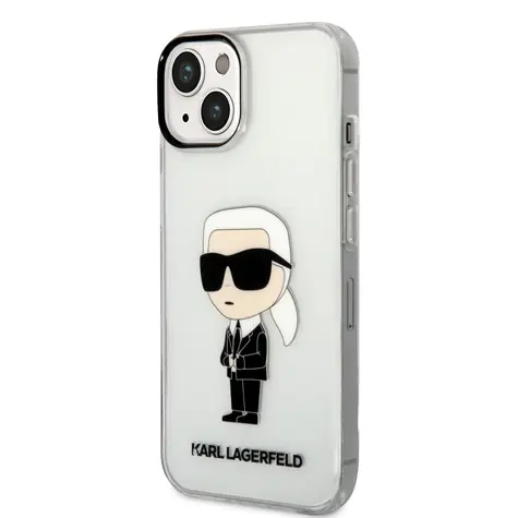 Karl Lagerfeld IML Ikonik NFT Zadní Kryt pro Apple iPhone 14 transparentní