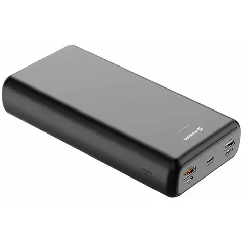 SWISSTEN POWER LINE 30000 mAh černá / Power Bank / 12V / 2A / PD & QC / micro-USB & USB-C