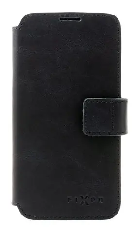 FIXED Kožené pouzdro typu kniha ProFit pro Samsung Galaxy A23 černá