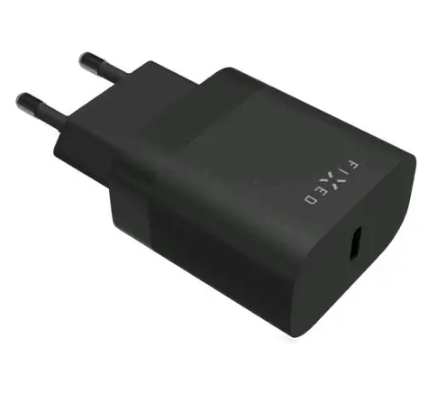 FIXED Síťová nabíječka 20W s USB-C výstupem a podporou PD černá