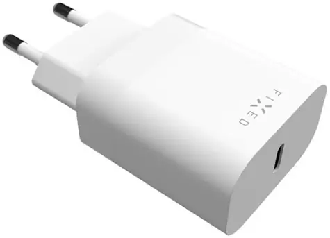 FIXED Síťová nabíječka 20W s USB-C výstupem a podporou PD bílá