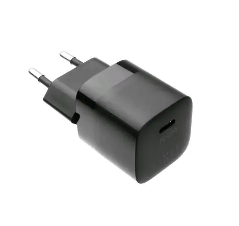 FIXED Mini Set síťové nabíječky s USB-C výstupem a USB-C/USB-C kabel 20W 1 m černá / PD