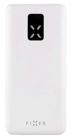 FIXED Powerbanka Zen 20 s LCD displejem a výstupem PD 20W bílá / 20 000 mAh