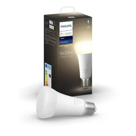 Philips Hue LED žárovka E27 9.5W bílá / chytrá LED žárovka / 1600 lm / 2700 K / stmívatelná 