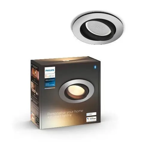 Philips Hue WA Milliskin zápustné LED svítidlo kulaté GU10 1x5W / 350lm / 2200-6500K / IP20 