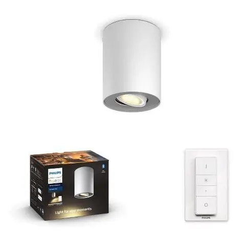 Philips Hue WA Pillar bodové LED svítidlo GU10 1x5W bílá / 350lm / 2200-6500K / IP20 / ovladač