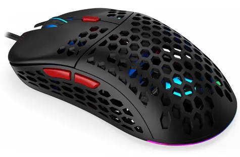 Endorfy LIX Plus černá / optická / drátová / herní / 19000 dpi / PAW3370 / 6 tlačítek / RGB / Kailh GM8.0 / USB / 1.8m