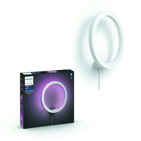Philips Hue WACA Sana nástěnné LED svítidlo 1x20W bílá / 1400lm / 2000-6500K / RGB / IP20