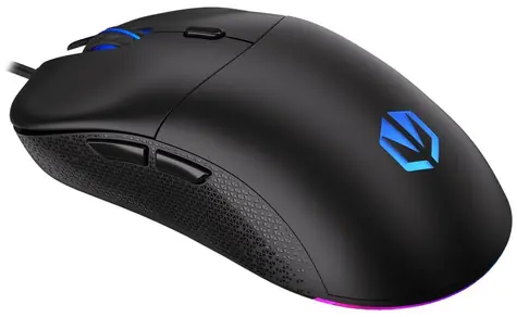 Endorfy GEM Plus černá / optická / drátová / herní / 19000 dpi / PAW3370 / 6 tlačítek / RGB / Kailh GM8.0 / USB / 1.8m