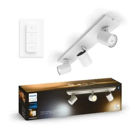 Philips Hue WA Runner bodové LED svítidlo 3x GU10 5W bílá / 350lm / 2200-6500K / IP20 / ovladač