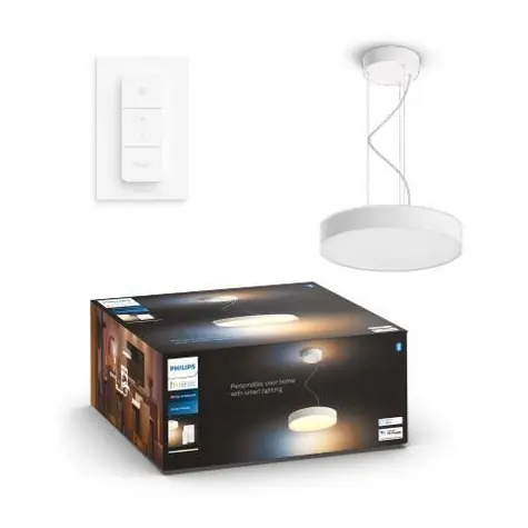 Philips Hue WA Enrave závěsné LED svítidlo 1x33.5W bílá / 4300lm / 2200-6500K / IP20 / ovladač