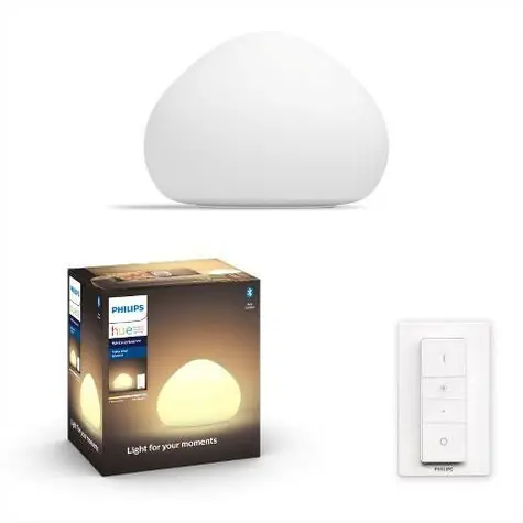 Philips Hue WA Wellner stolní LED lampa E27 1x6W bílá / 800lm / 2200-6500K / IP20 / ovladač