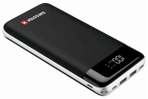 SWISSTEN Black Core max 30000 mAh černá / Power Bank / 12V / 2A / PD & QC / micro-USB & USB-C