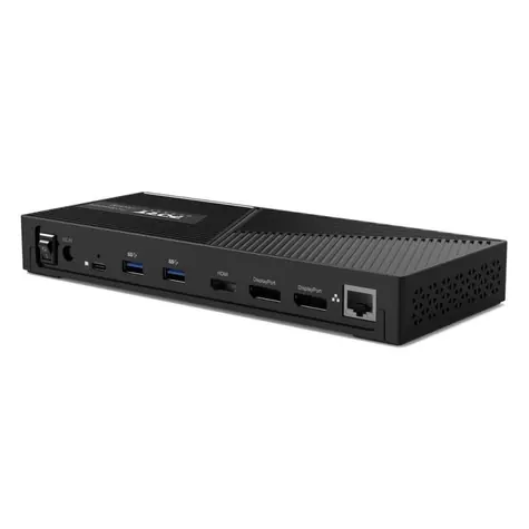 PORT CONNECT Univerzální dokovací stanice černá / 1x HDMI / 2x DisplayPort / 1x RJ-45 / 5x USB-A 3.1 / 1x USB-C 3.1 / 3.