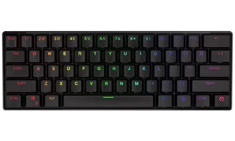 Endorfy Thock Compact Wireless Red černá / Herní klávesnice / mechanická / bezdrátová / RGB / Kailh Red / US layout