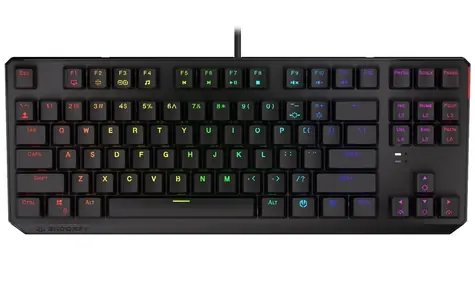Endorfy Thock TKL Blue černá / Herní klávesnice / mechanická / TKL / Kailh Blue / US layout / 1.8m