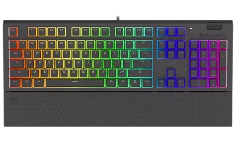 Endorfy Omnis Pudding Blue černá / Herní klávesnice / mechanická / Kailh Blue / RGB / US layout / 1.8m