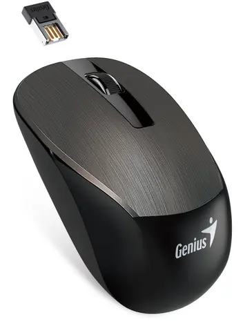 Genius NX-7005 hnědá / bezdrátová myš / 1200 dpi / Blue-Eye senzor