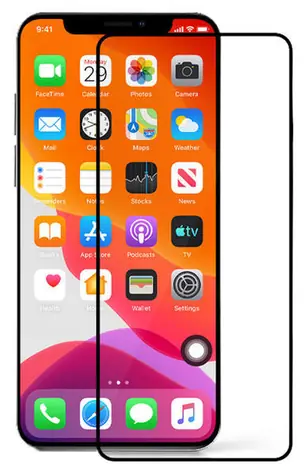 CUBE1 Full-Cover Ochranné tvrzené sklo 2.5D pro Apple iPhone 12/12 Pro černá / přes celý displej / 0.33 mm / tvrdost 9H 